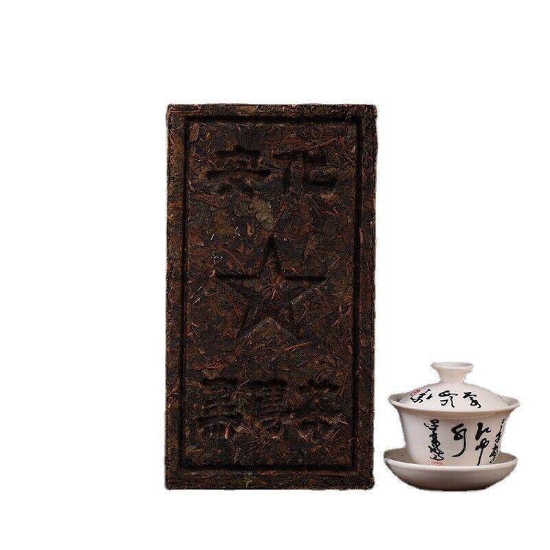 CIFbuy 1kg Hunan Anhua Black Tea Black Brick Tea Old Original Leaf Black Brick Tea