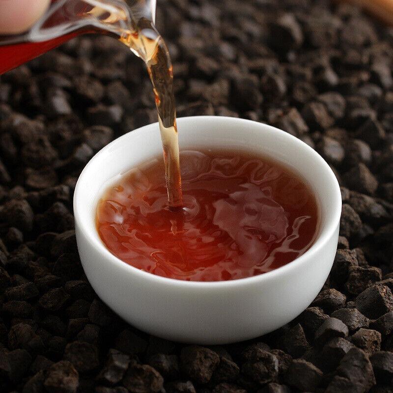 CIFbuy 500g Yunnan Pu'er Ripe Tea 09 Menghai Nuoxiang Tea Fossil New C1 Crushed Silver