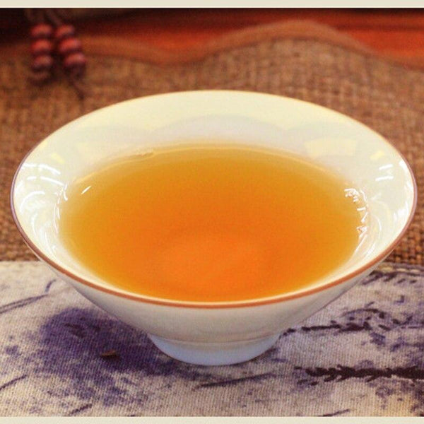 CIFbuy 2015 Aanhua Fu Cha Aged Dark Tea, Pressed Dark Tea with Golden Flower, 950g