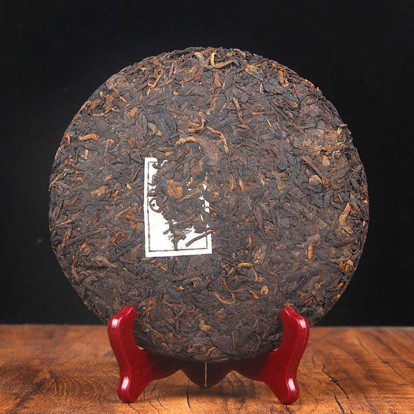 CIFbuy 357g Yunnan Menghai Ripe Puerh Tea Cake Kungfu Pu-erh Cooked Tea Old Tree Pu'er