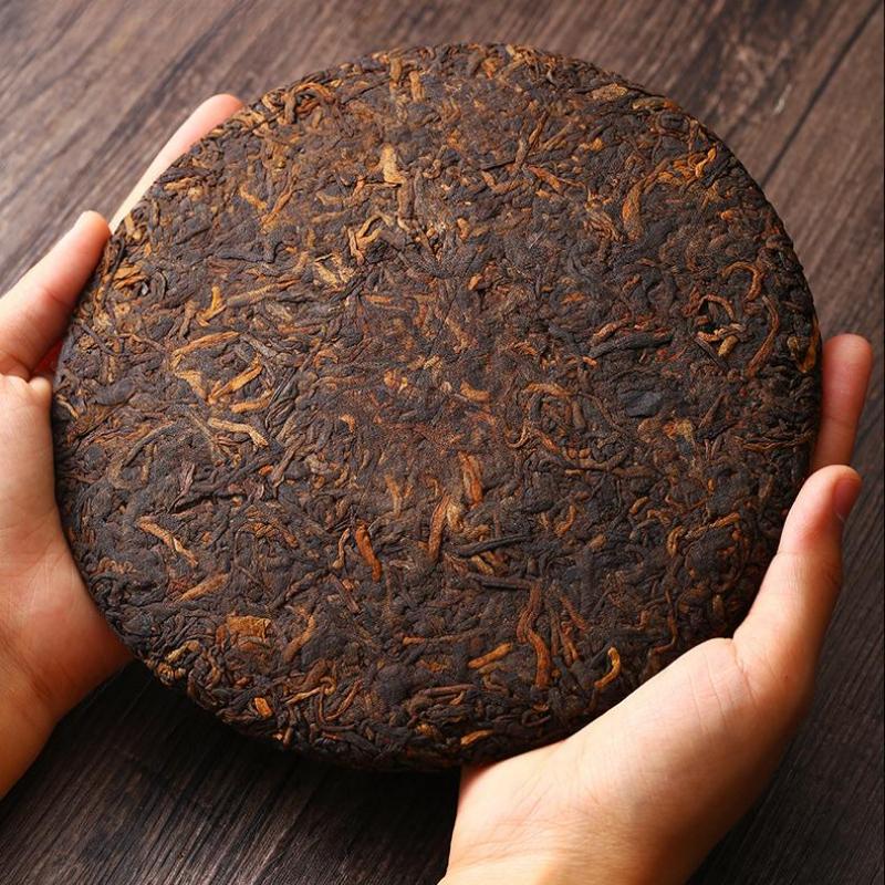 CIFbuy 357g Bulang Mountain Ripe Puerh Tea Cake Yunnan Ancient Tree Pu-erh Cooked Tea