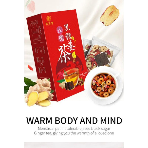 CIFbuy Rose Black Sugar Ginger Tea Healthy Herb Tea Bag 250g/8.8oz
