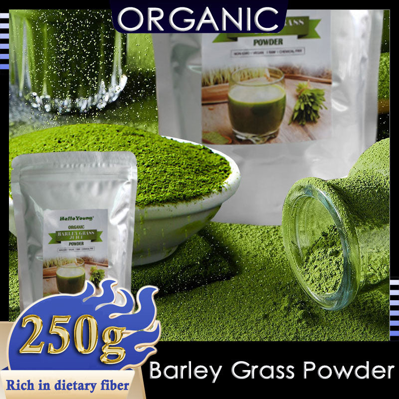 Pure Organic Barley Grass Original Powder Juice Drink 250g burning fat, purifying liver, lowering cholesterol, beautiful skin Main image