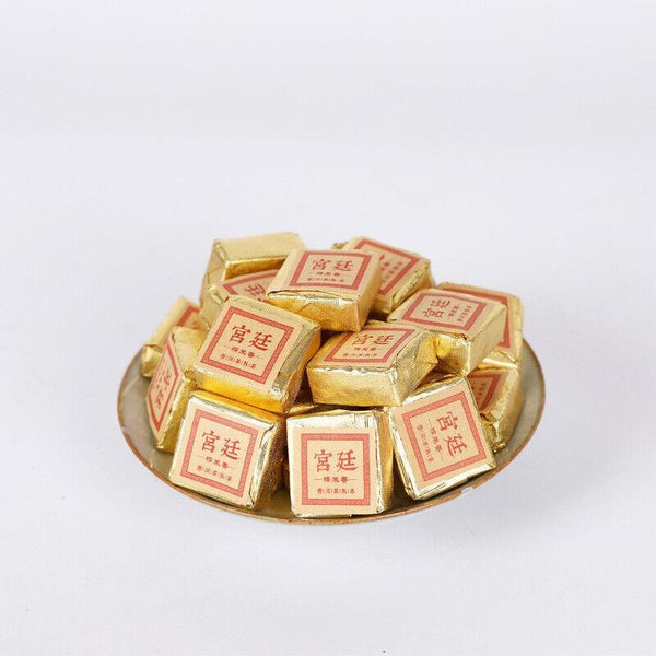 CIFbuy 500g Yunnan Glutinous Rice Fragrant Tuo Tea Menghai Square Brick Old Pu'er Tea