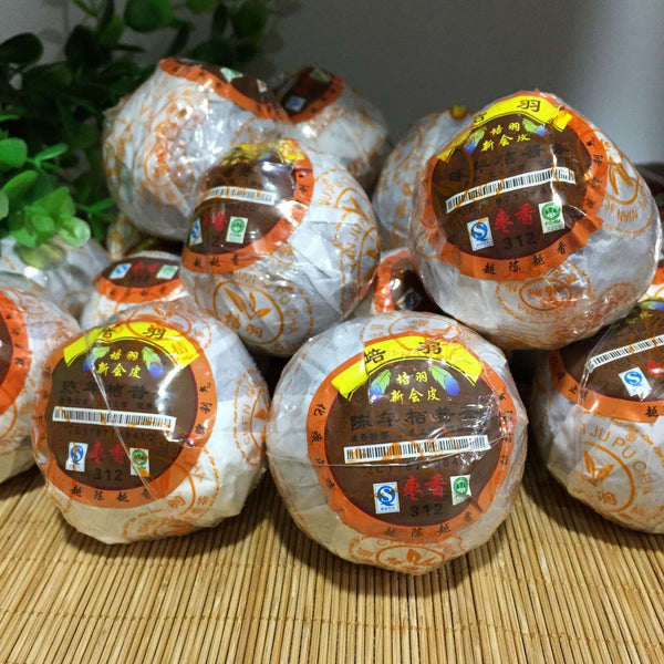 CIFbuy Aged Orange Puer Tea 312 Jujube Fragrance Xinhui Chenpi Pu'er Cooked Loose Tea