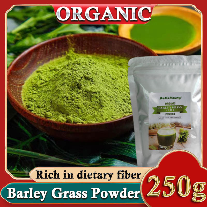 Barley Grass Powder 100% Pure & Organic Organic Barley Grass Powder Pure Organic Barley for Women and Men 250g Gluten-Free Soy-Free Vegan & Paleo – Daily Greens Booster Main image