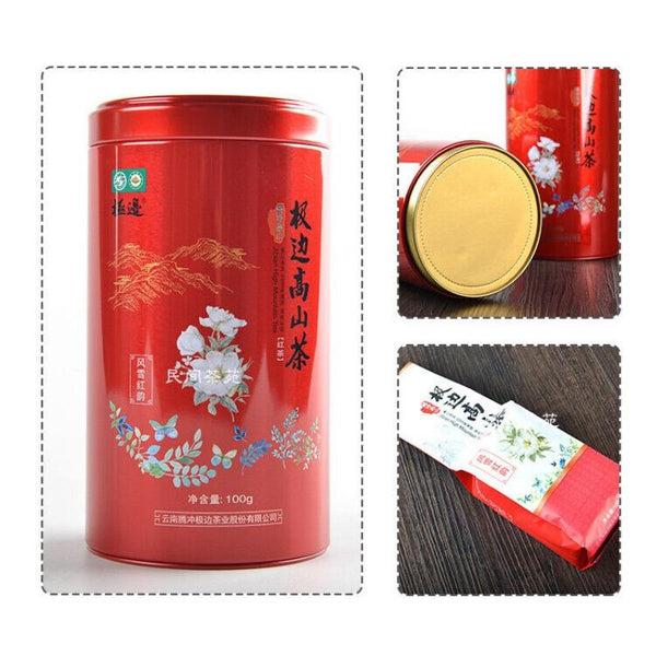 CIFbuy Yunnan Teng Chong High Mountain JIBIAN Organic Black Tea FENG XUE HONG YUN 100g