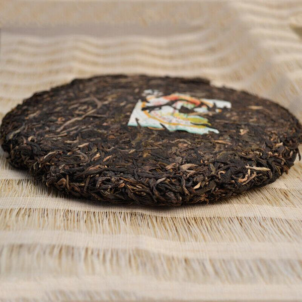 CIFbuy 2007 Ba Jiao Ting Liming Tea Peacock Township Pu'er Tea Raw Tea Green Cake 357g