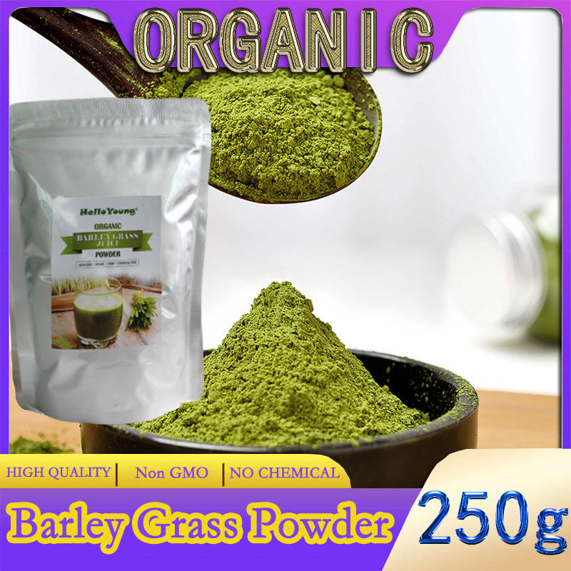 Organic Barley Grass Powder original 250g barley grass official store pure organic barley purifying liver, lowering cholesterol, beautiful skin, healthy slimming drink Main image