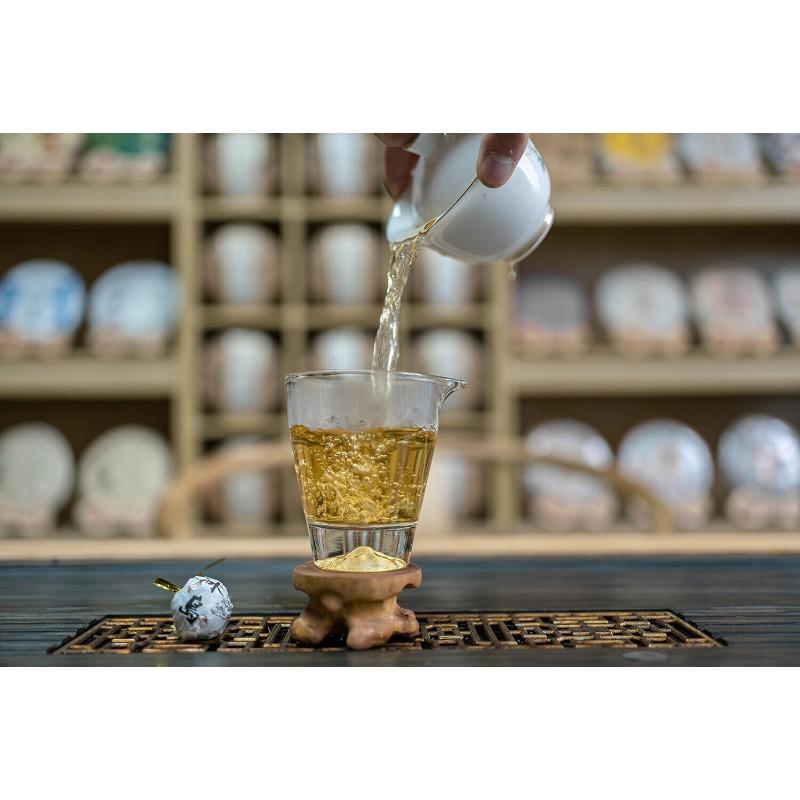 CIFbuy 500g 8g/pc Icelandic Dragon Pearl Pu-erh Raw Tea Handmade Dragon Pearl Tuocha