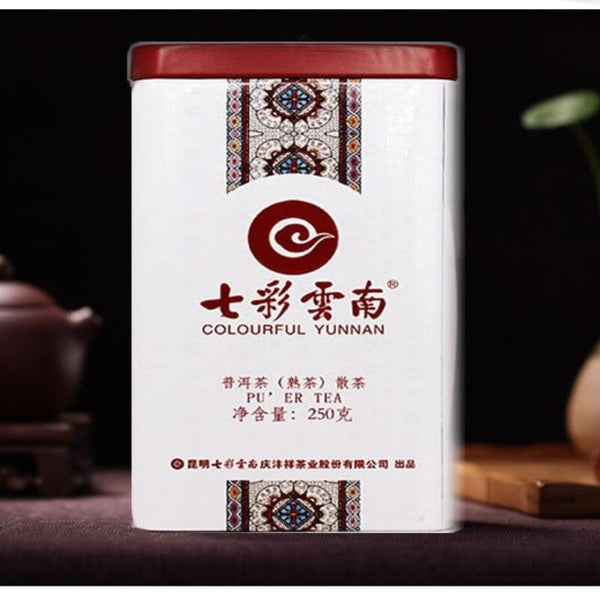 CIFbuy Yunnan Bulang Mountain Grade 1 Premium Pu-erh Ripe Loose Leaf Gift Box 250g