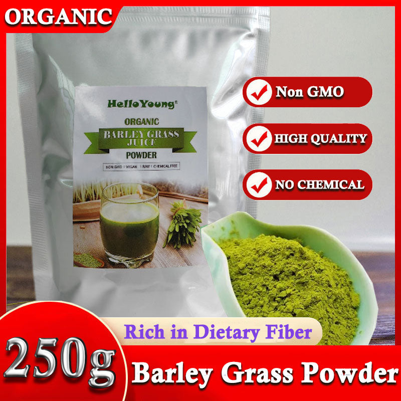 Barley grass official store Organic Barley Grass Powder original 250g Vitamins, Minerals, Raw Organic Perfect Food Green Superfood Main image