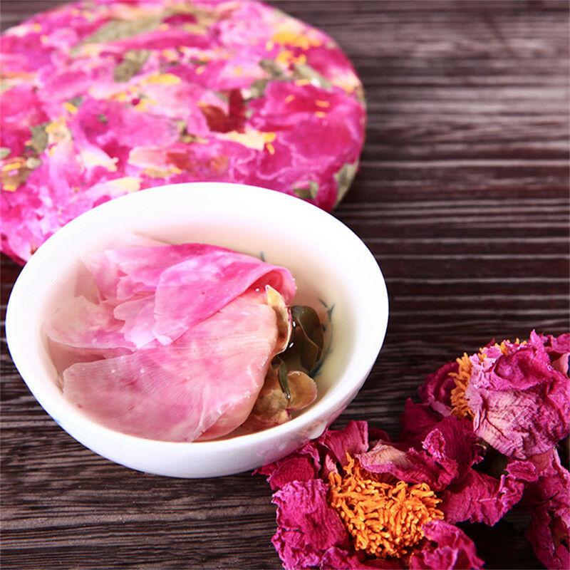CIFbuy 200g Flower Tea Cake Blooming Tea Peony Nectar Scented Herbal Tea Green Food