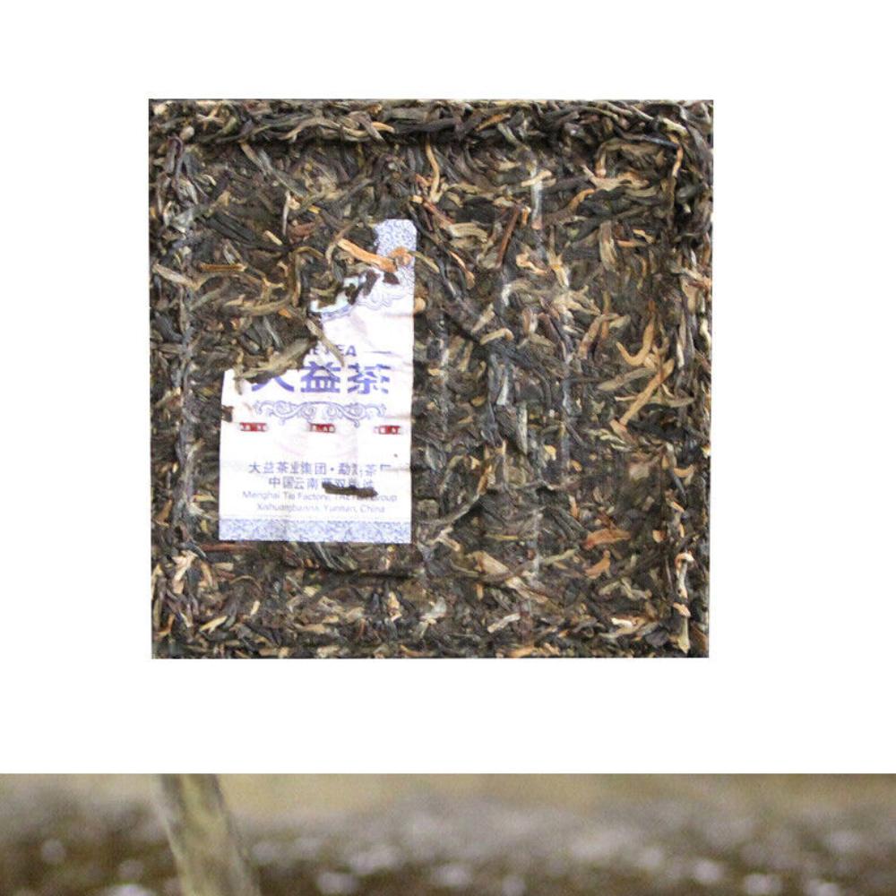 CIFbuy Pu'er Tea Cubes Platinum * 2019 Menghai Dayi Brick Raw Shen Puer Pu-erh Tea 240g
