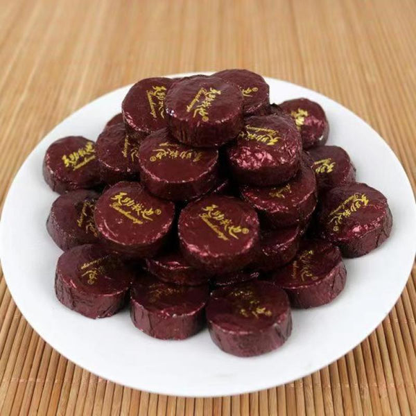 CIFbuy500g Yunnan Ripe Puerh Tea Pu-erh Cooked Tea Bag Package Small Pu'er Tea Cake