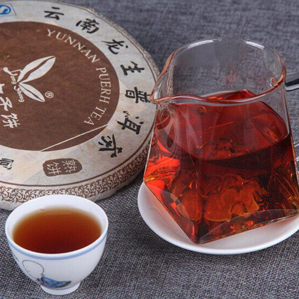 CIFbuy 2006 Year Yunnan Longsheng Puerh Tea Cake Classic 0658 Pu'er Ripe Tea 357g