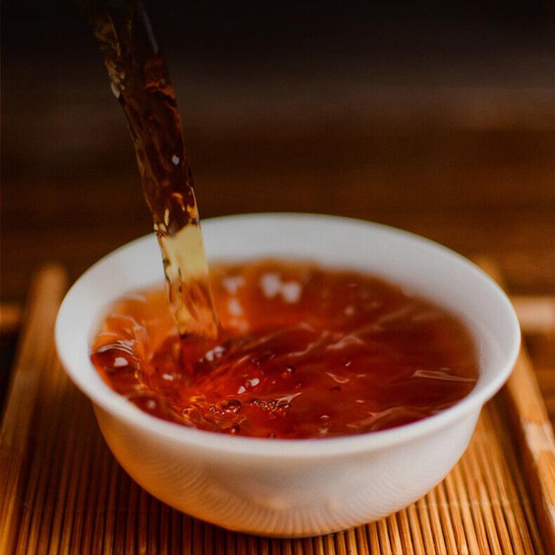 CIFbuy Pu'er Ripe Tea Yunnan Seven Cakes Tea Bamboo Shell Whole Mention Pack Tea Cake
