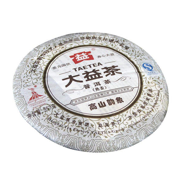 CIFbuy TAETEA Gao Shan Yun Xiang Shou Puer 2010, Batch 001 Dayi Mountain Rhyme, Aged Shu Puerh Tea, 357g
大益高山韵象熟普洱2010年001批次，陈年熟普洱散茶，357克