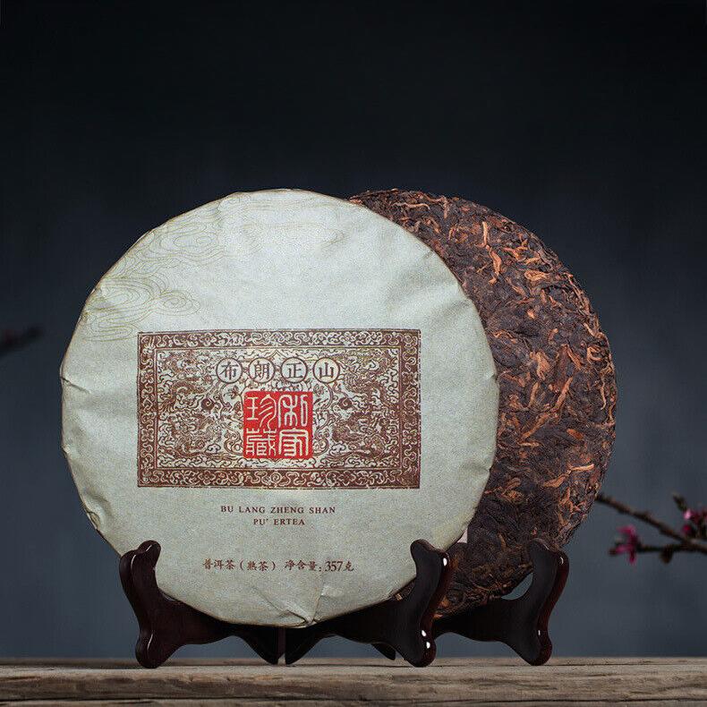 CIFbuy Yunnan Pu'er Ripe Tea Cake Bulang Mountain 300g Old Tree Tea Pu'er