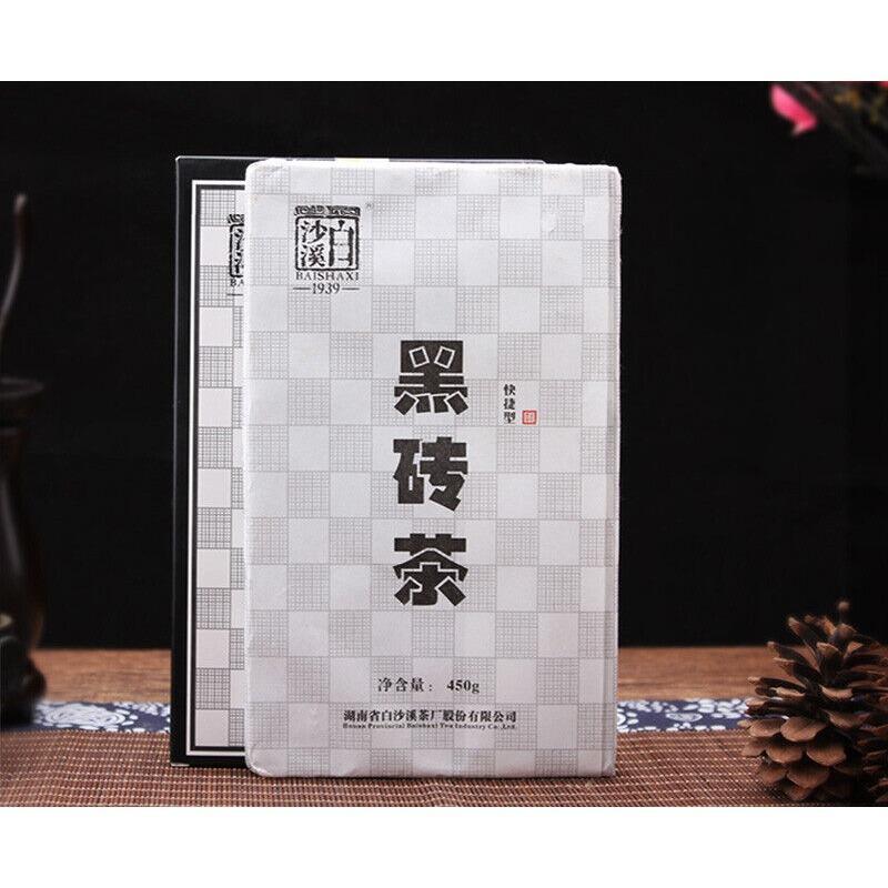 CIFbuy Hei Zhuan Cha Anhua Baishaxi Instant Dark Tea Shortcut Brick Tea Black Tea 450g