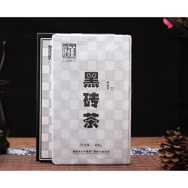 CIFbuy Hei Zhuan Cha Anhua Baishaxi Instant Dark Tea Shortcut Brick Tea Black Tea 450g