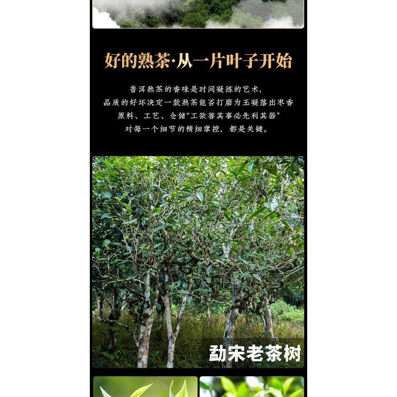 CIFbuy Pu'er Tea [Collection Level] Mengsong Old Tree Round Tea Ripe Tea Tea Cakes 357g