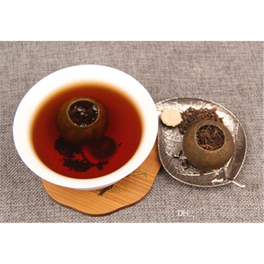 CIFbuy Yunnan Organic Ripe Pu-erh Tea Citrus Mini 100g