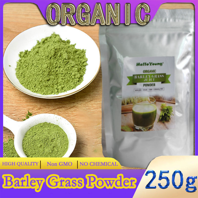 Organic Barley Grass Powder original 250g barley grass official store pure organic barley purifying liver, lowering cholesterol, beautiful skin, healthy slimming drink Main image
