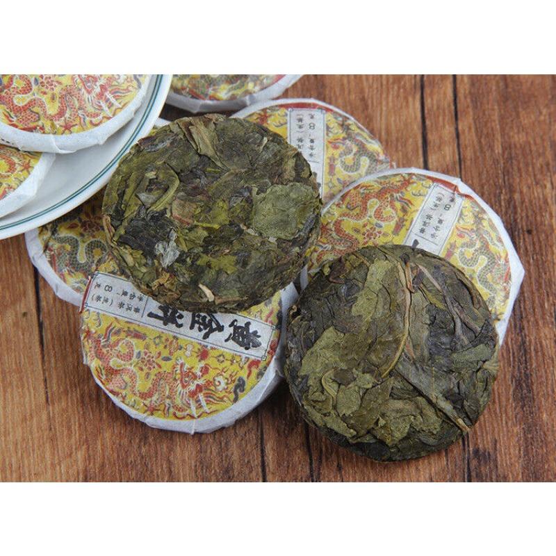 CIFbuy Spring Tea Ancient Tree Gold Cake Gold A Pu'er Tea Raw Tea Mini Small Cake Tea