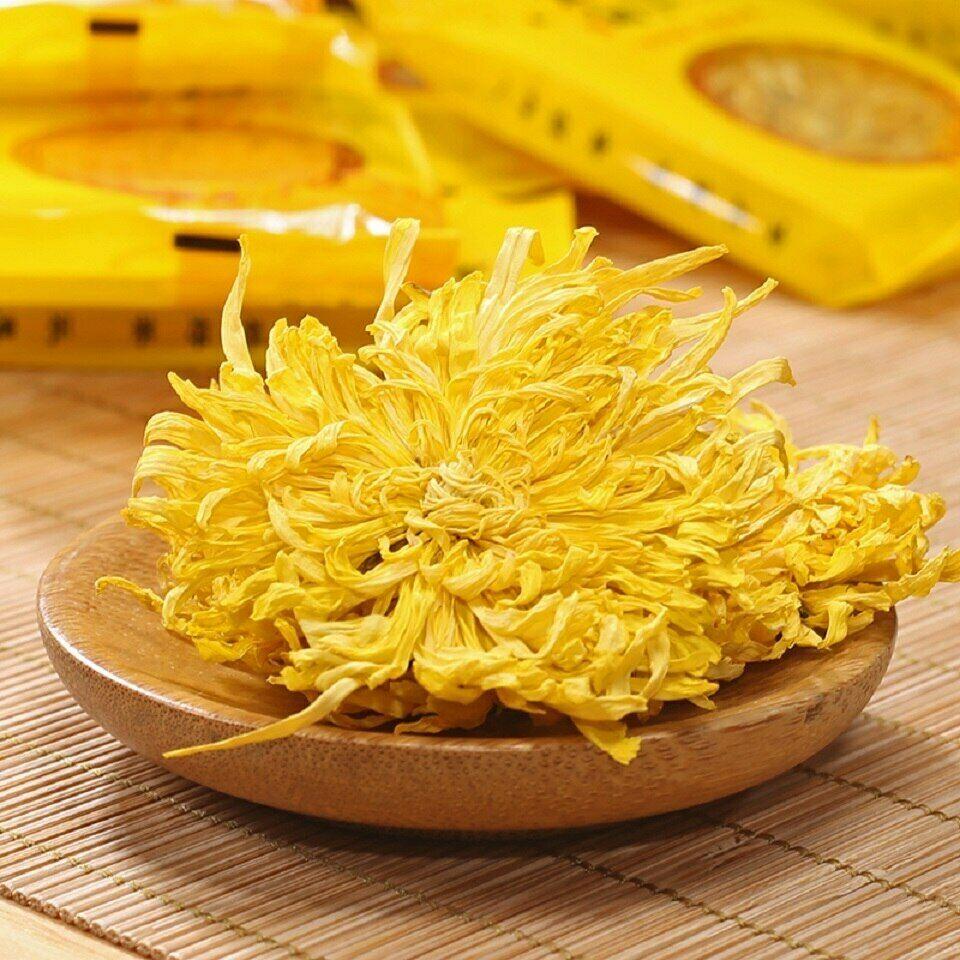 CIFbuy Golden Chrysanthemum Tea Flower Blossom Cooling Healing Floral Tea 100 Blooms