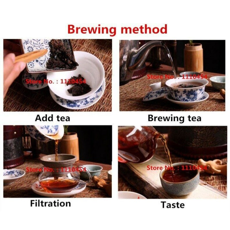 Yunan Pu Erh Tea Bamboo Canned Package Black Tea Loose Leaf Ripe Puer Tea 100g