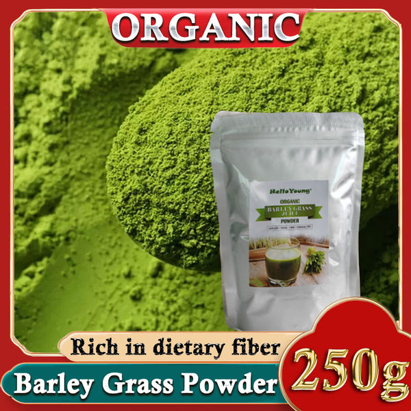 Barley Grass Powder 100% Pure & Organic Organic Barley Grass Powder Pure Organic Barley for Women and Men 250g Support Immune System and Digestion, Vegan