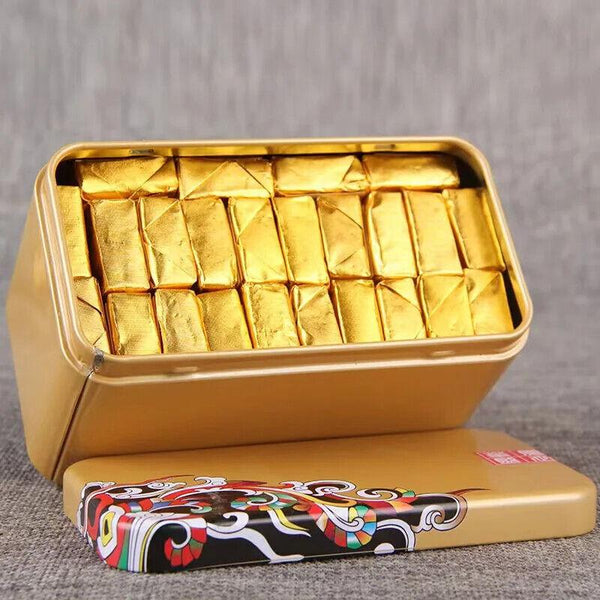 CIFbuyMini Tuocha Original High Fragrance Aged Pu'er Ripe Tea Small Gold Brick 500g