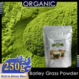 Pure Organic Barley Grass Original Powder Juice Drink 250g Support with Rich Dietary Fiber, No Addtives