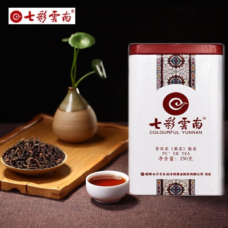 CIFbuy Yunnan Bulang Mountain Grade 1 Premium Pu-erh Ripe Loose Leaf Gift Box 250g