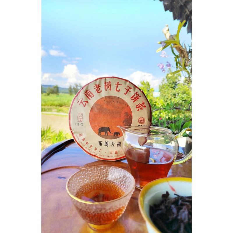 CIFbuy Puerh Ripe Tea Brown Mountain Ripe Tea Yunnan Seven Seed Cake Menghai Pu'er
