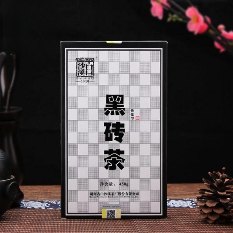 CIFbuy Hei Zhuan Cha Anhua Baishaxi Instant Dark Tea Shortcut Brick Tea Black Tea 450g