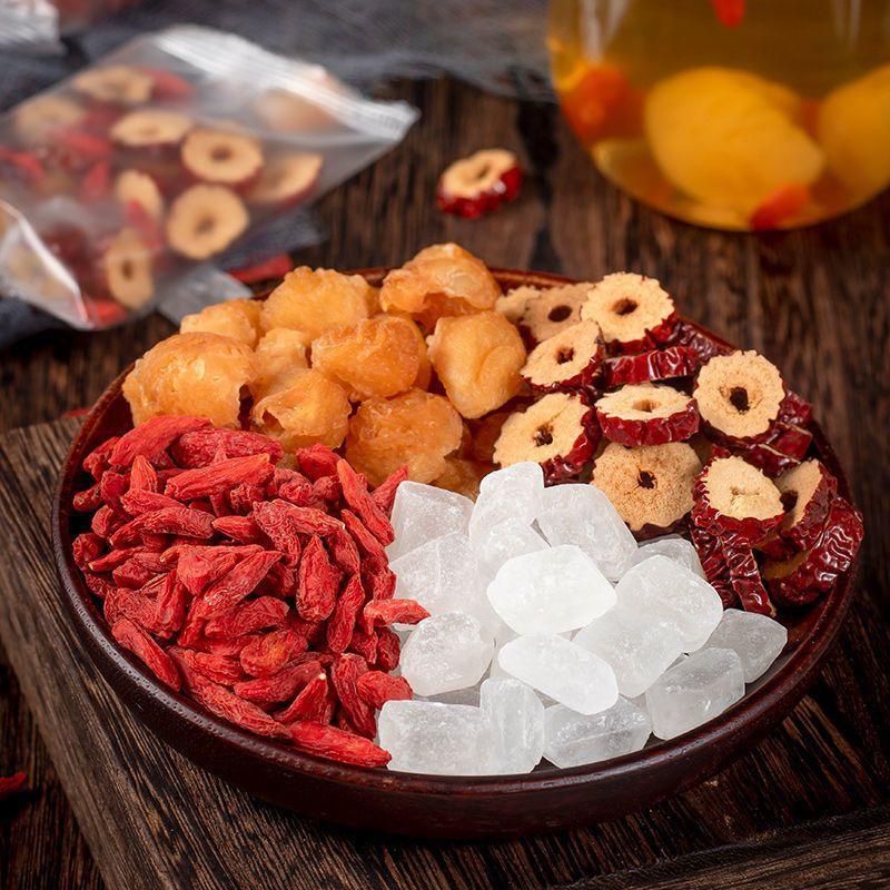 CIFbuy 120g/240G Mixed Red Date Longan Fruit Tea Guiyuan Gouqi Hongzao Chinese Herbal Tea