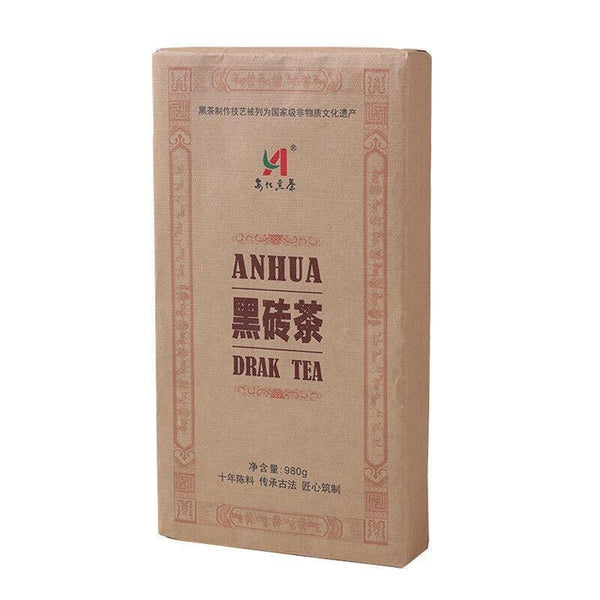 CIFbuy 1kg Hunan Anhua Black Tea Black Brick Tea Old Original Leaf Black Brick Tea