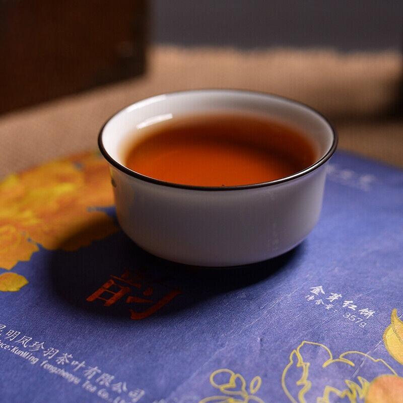 CIFbuy Chinese Fengqing Golden Buds Honey Flavor Dian Hong Dianhong Cake Black Tea 357g