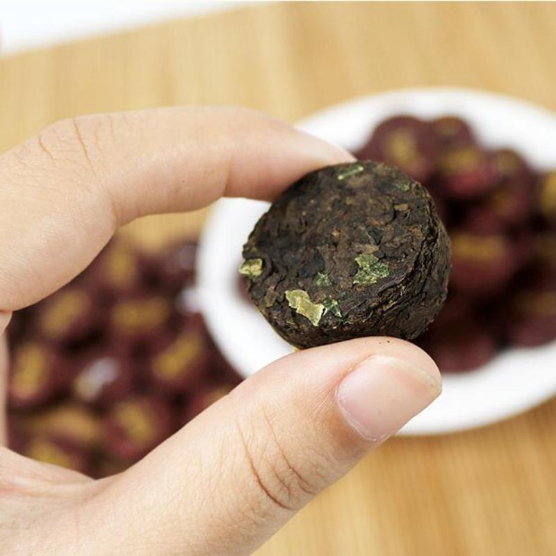 CIFbuy500g Yunnan Ripe Puerh Tea Pu-erh Cooked Tea Bag Package Small Pu'er Tea Cake
