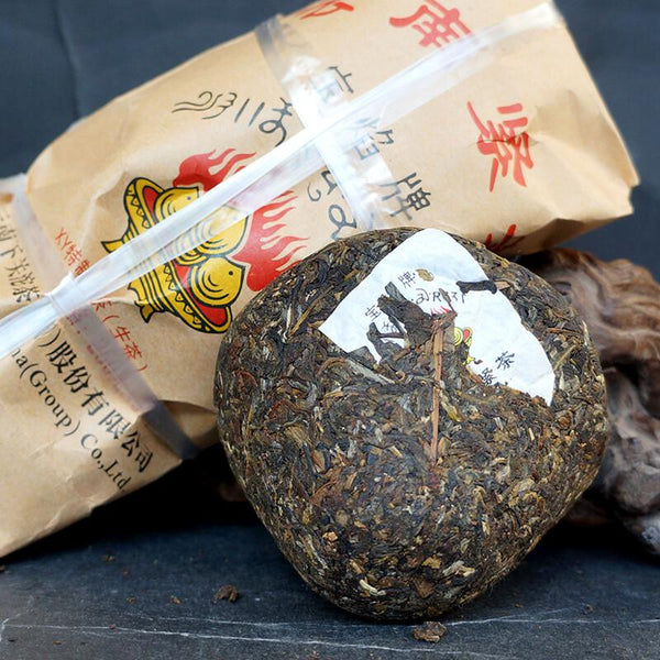 CIFbuy 2016 Xiaguan Baoyan Flame Tibetan Jincha Mushroom Shaped Puer Tea 250g Raw Pu'er