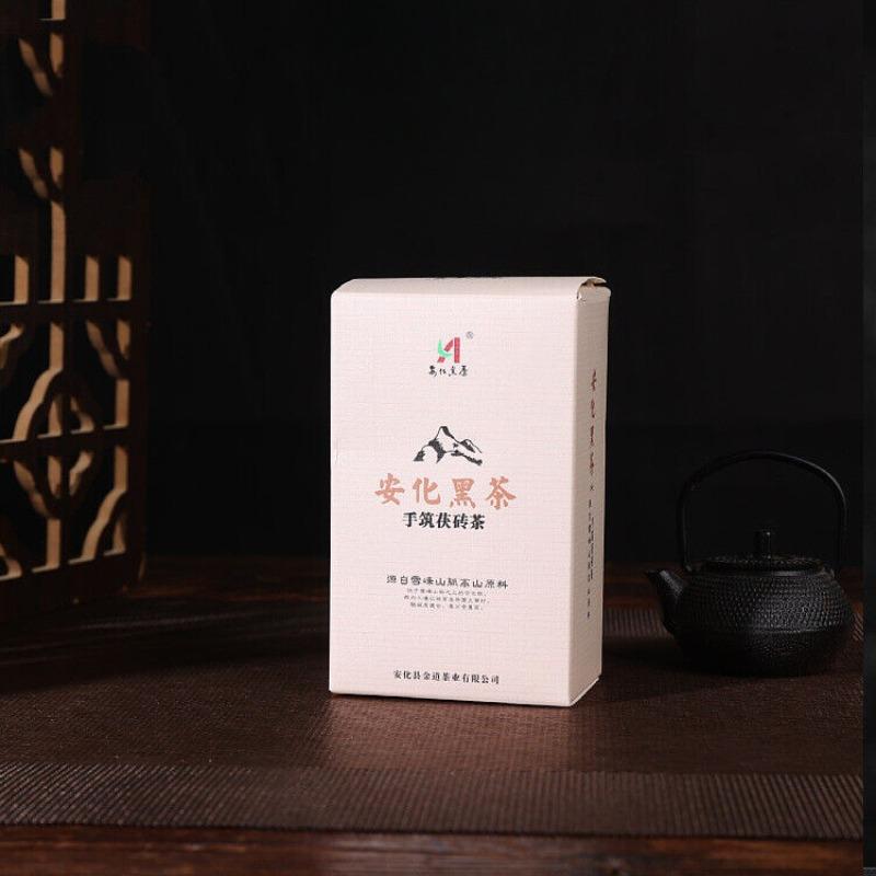 CIFbuy 208g Anhua Black Tea Authentic Hunan Tea Hand-built Aged Tian Fu Brick Tea