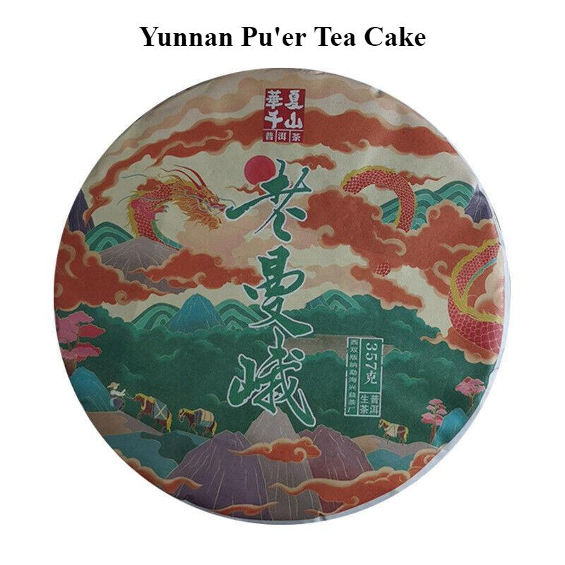 CIFbuy 357g Yunnan Pu'er Tea Cake Lao Man'e Early Spring Tea Sweet Rhythm Pu'er Raw Tea