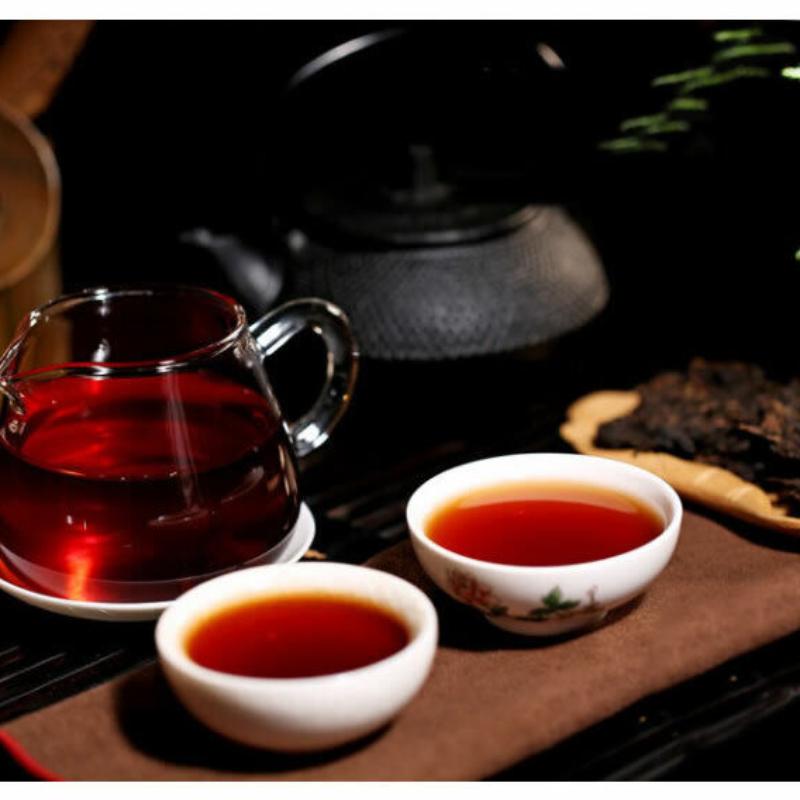 CIFbuy Yunnan Menghai Banzhang Tribute Golden Buds Pu'er Tea Cake 2018 357g Ripe Puerh