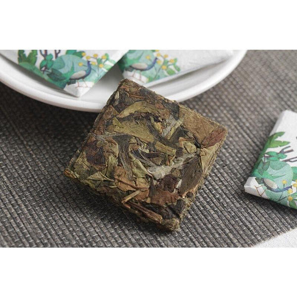 CIFbuy 500g Yunnan tea old tree white tea 8g small square brick (Chong) white tea