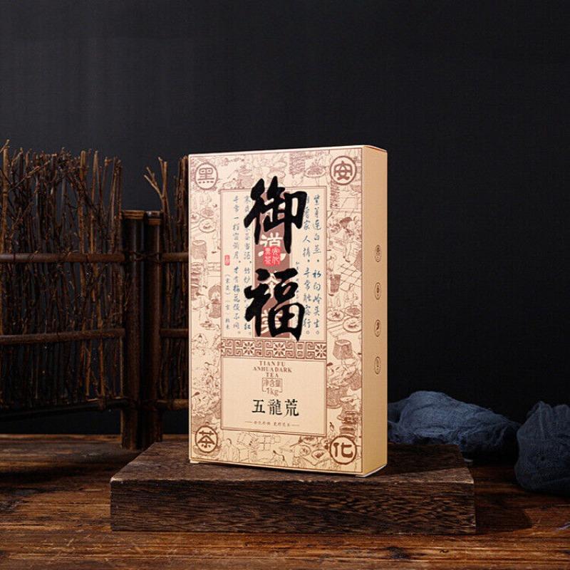 CIFbuy 1kg Anhua Black Tea Golden Flower Hand-Constructed Porcelain Brick Tea Tientsin