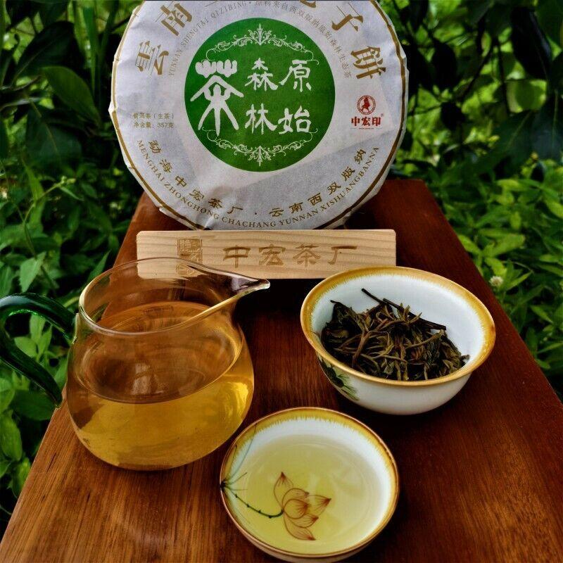 CIFbuy 357g Natural Arbor Raw Pu'er Tea Organic Green Tea Cake Health Care Chinese tea