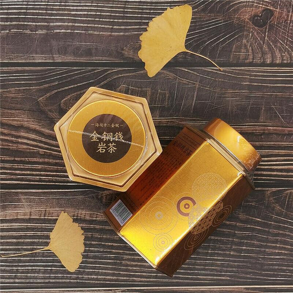 CIFbuy HELLOYOUNG Golden Gopper Coin Fujian Wuyi Rock Tea Oolong Tea 100g Tin