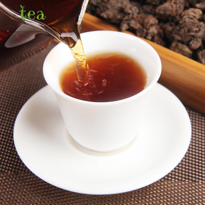 CIFbuy Yunnan Pu'er Tea 8 Year Aged Natural Tuocha Mengku Golden Bud Old Tree Loose Leaf Medium Size